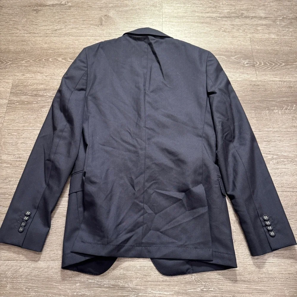 Officine Generale Blazer Mens 38 Blue Wool Arthus Quiet Luxury Sport Coat Jacket